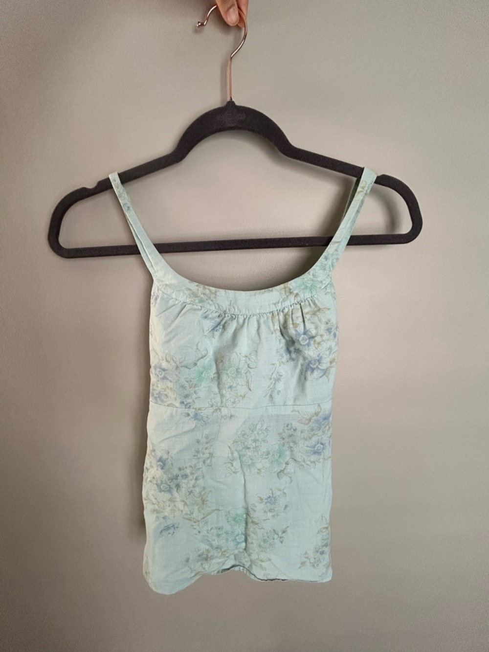 Floral cotton cottagecore babydoll camisole top